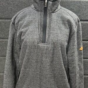 Orvis Gray Half-Zip Pullover Sweater